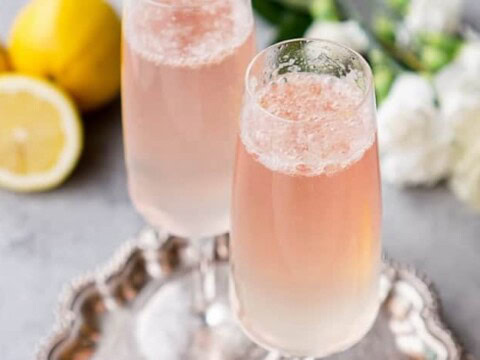 cocktail champagne citron au thermomix