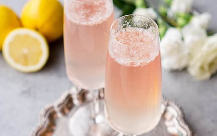 cocktail champagne citron au thermomix