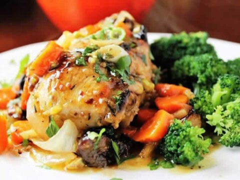cuisses de dinde aux carottes et pruneaux au cookeo
