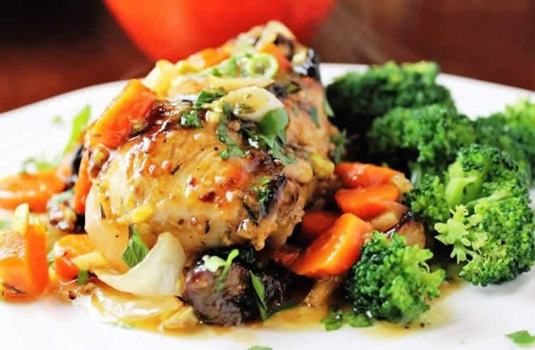 cuisses de dinde aux carottes et pruneaux au cookeo