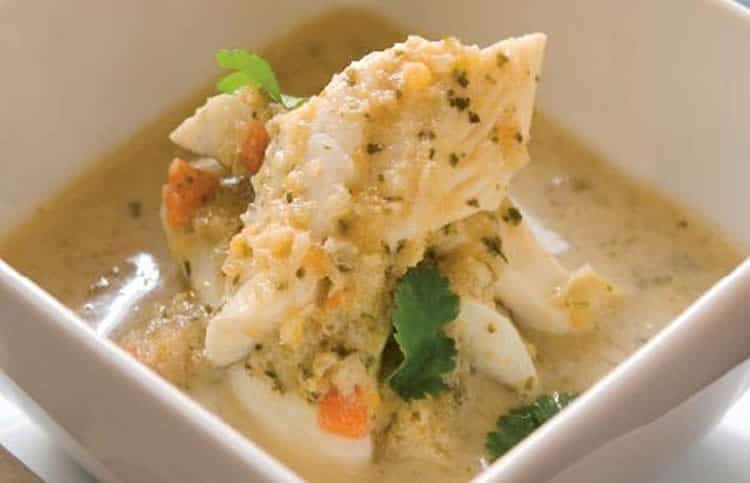 filets de merlan et lait de coco au cookeo