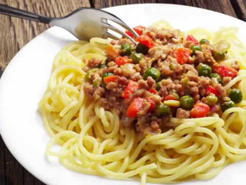 viande hachée et pois au cookeo