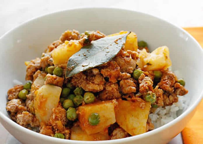 viande hachée et pois au cookeo