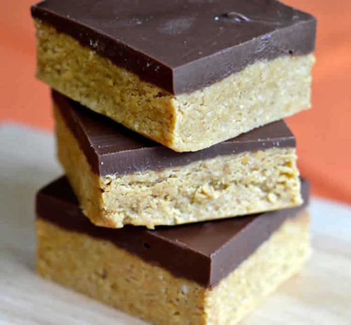 Barres au beurre d'arachide et chocolat
