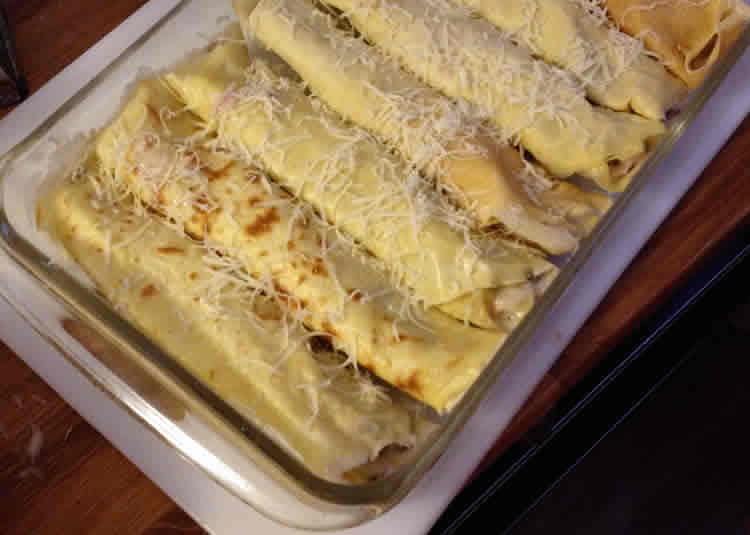 Crêpes à la béchamel et jambon au thermomix