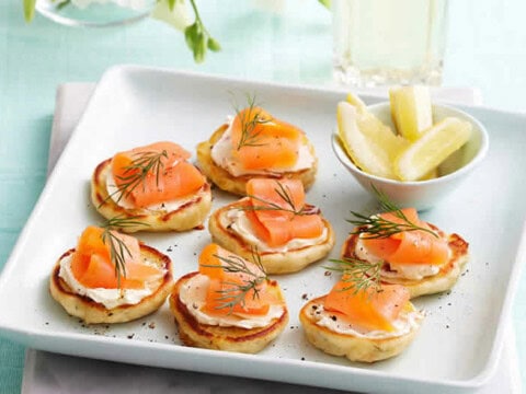 recette blinis au saumon ww