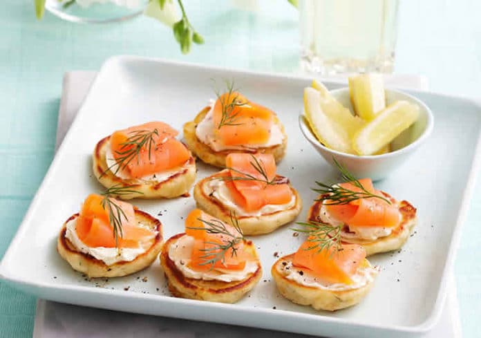 recette blinis au saumon ww