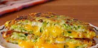 Recette galette courgette cheddar ww