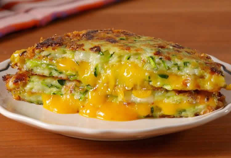 Recette galette courgette cheddar ww