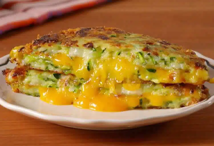 Recette galette courgette cheddar ww