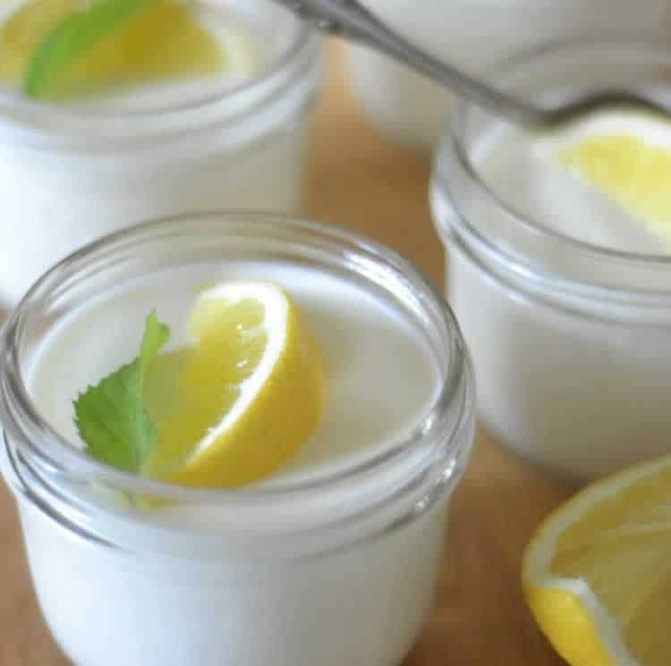 Recette panna cotta au citron ww