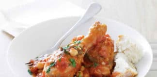 Recette poulet tomate pois chiches ww