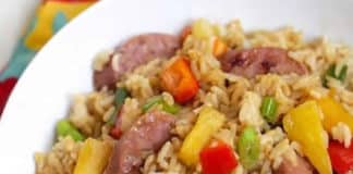 Recette riz frit à l'ananas ww