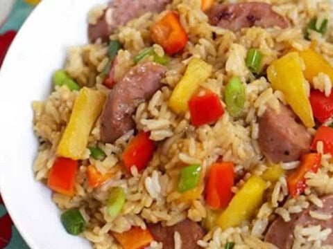 Recette riz frit à l'ananas ww