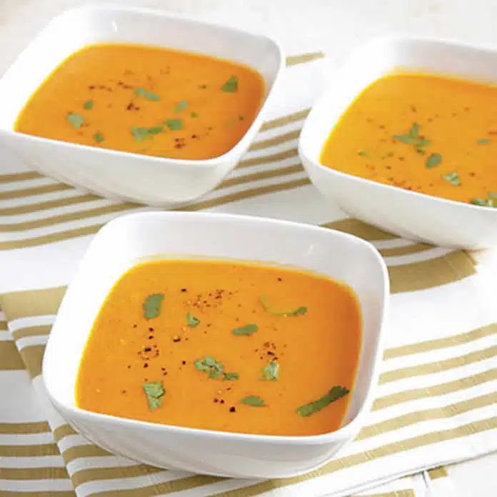 Recette soupe carotte et gingembre ww