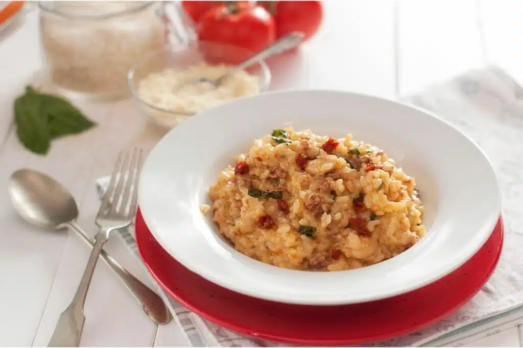 Risotto au safran et chorizo au thermomix