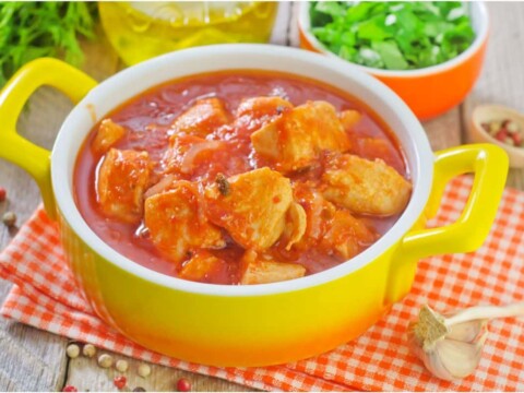 poulet sauce poivron au thermomix