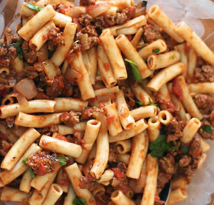 pâtes viande hachée et sauce tomate au cookeo