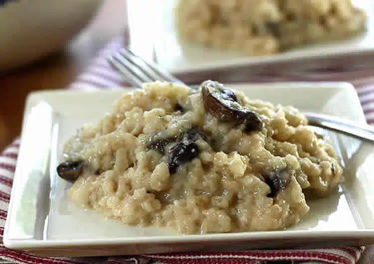risotto champignons et fromage au thermomix