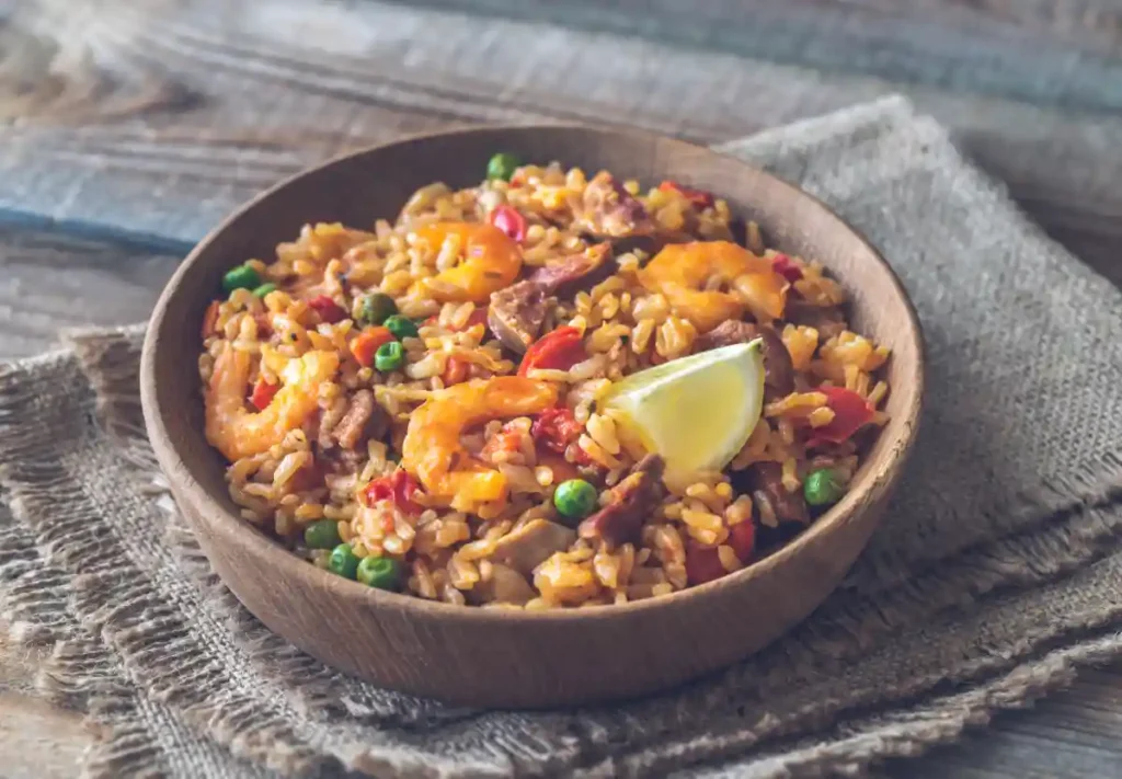 riz crevettes et chorizo au cookeo