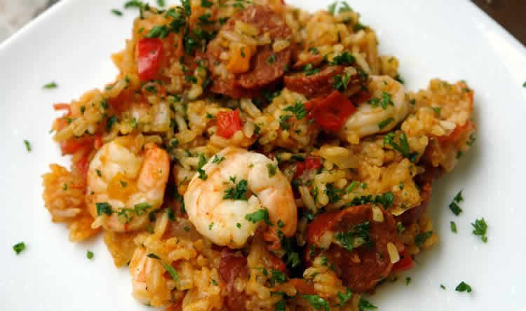 riz crevettes et chorizo au cookeo
