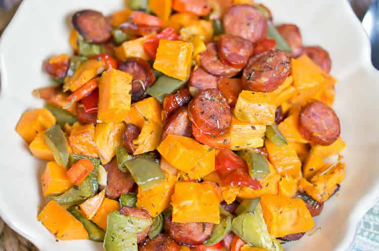 saucisses aux légumes au cookeo