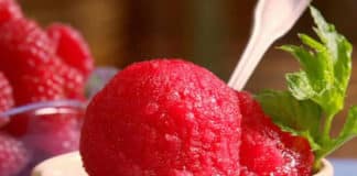 Comment faire le sorbet de framboise