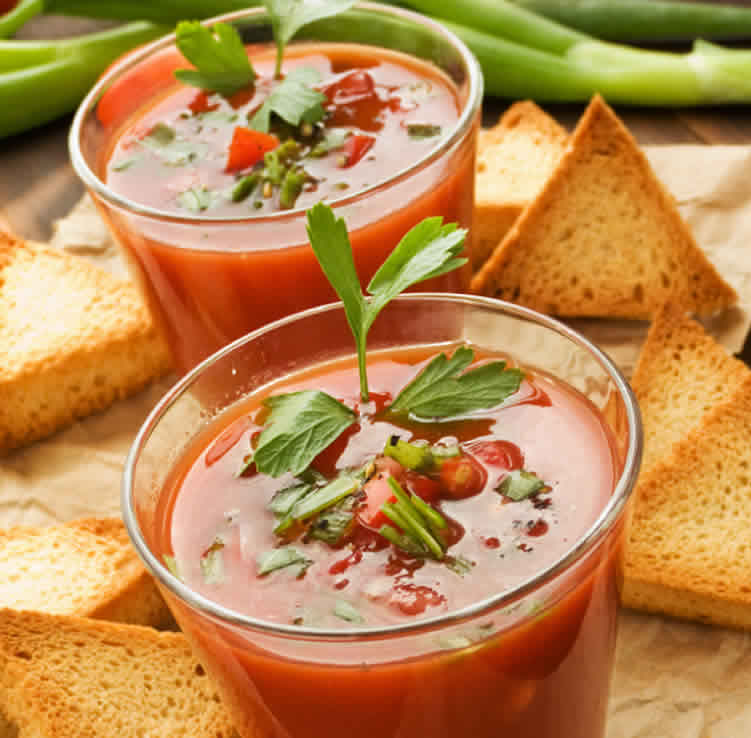 Gaspacho tomates poivrons au thermomix