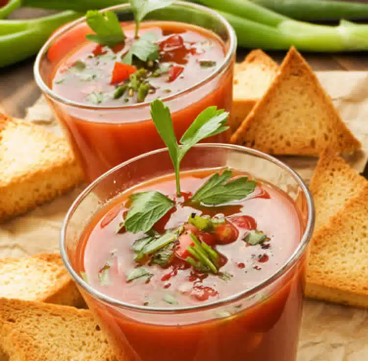 Gaspacho tomates poivrons au thermomix