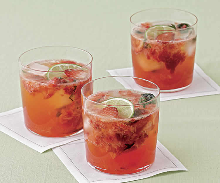 Mojito fraise sans alcool au thermomix