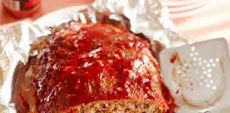 Pain de viande hachée au ketchup