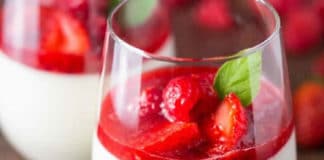 Panna cotta coulis de fraise au thermomix