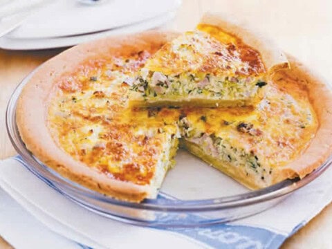 Quiche bacon et poireaux au thermomix