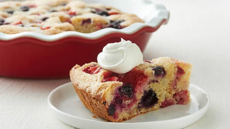 Recette cake aux fruits rouges ww