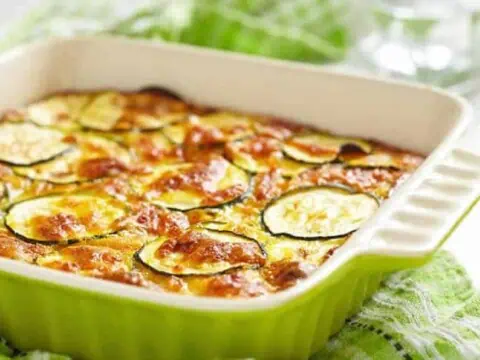 Recette gratin de courgettes ww