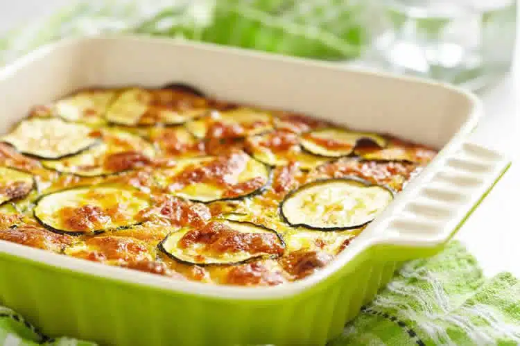 Recette gratin de courgettes ww