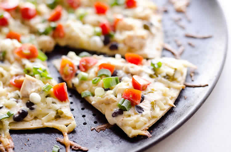 Recette pizza au poulet et fromage