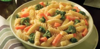 Recette pâtes aux légumes ww