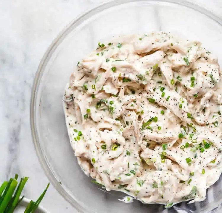 Recette salade aux émincés de poulet ww