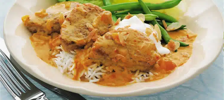 Sauté de porc au curry au thermomix
