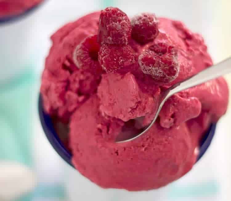 Sorbet aux framboises au thermomix