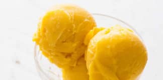 Sorbet mangue au citron au thermomix
