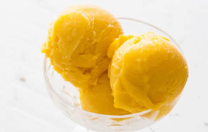 Sorbet mangue au citron au thermomix