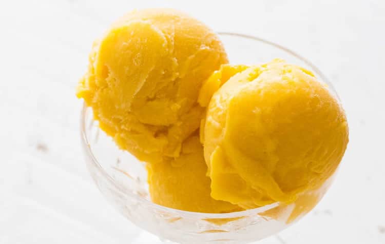 Sorbet mangue au citron au thermomix