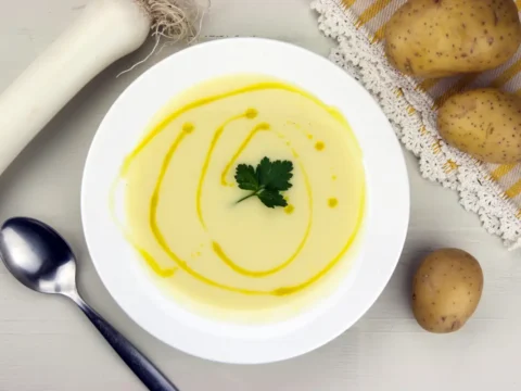 Soupe pomme de terre poireaux au thermomix