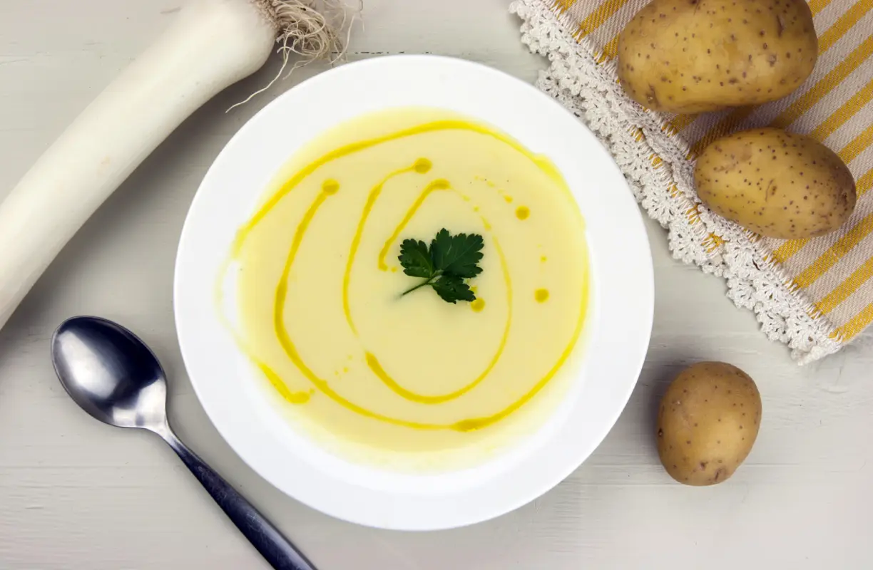 Soupe pomme de terre poireaux au thermomix