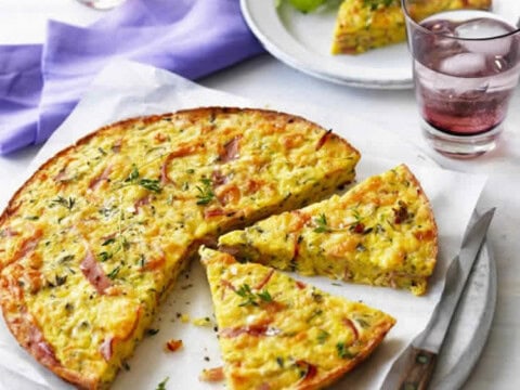 Tarte courgette et jambon au thermomix