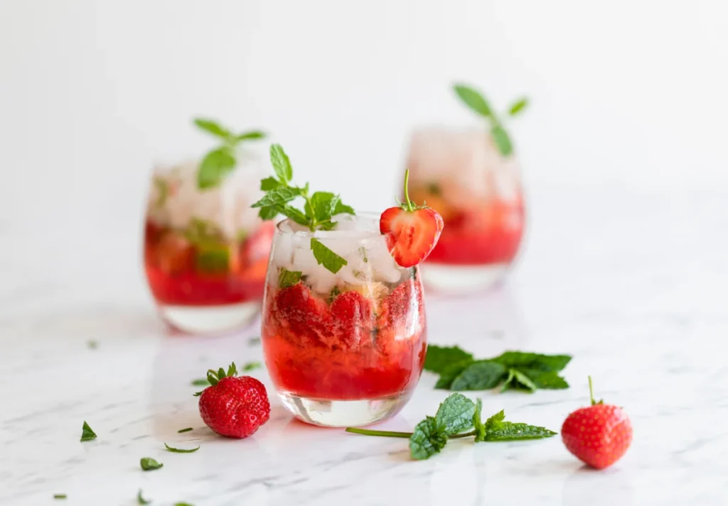 Mojito fraise sans alcool au thermomix
