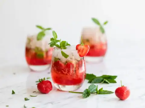Mojito fraise sans alcool au thermomix