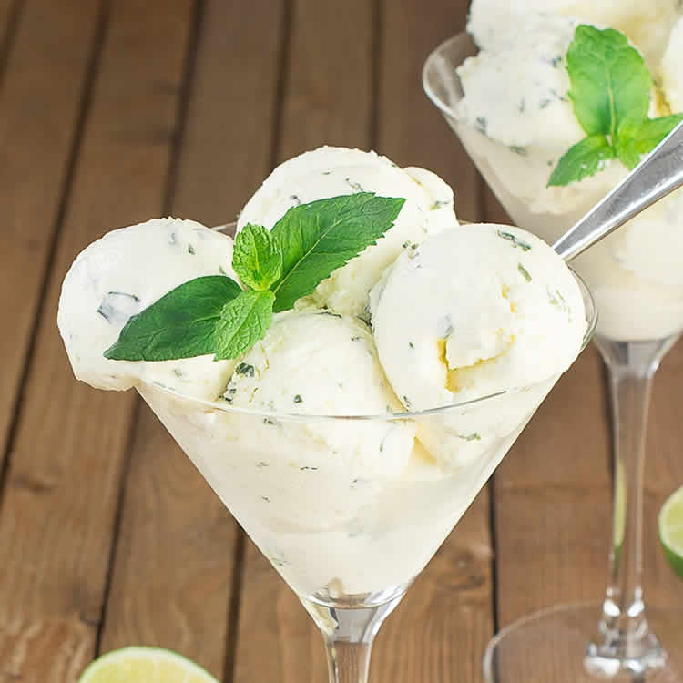 mojito ice cream au thermomix
